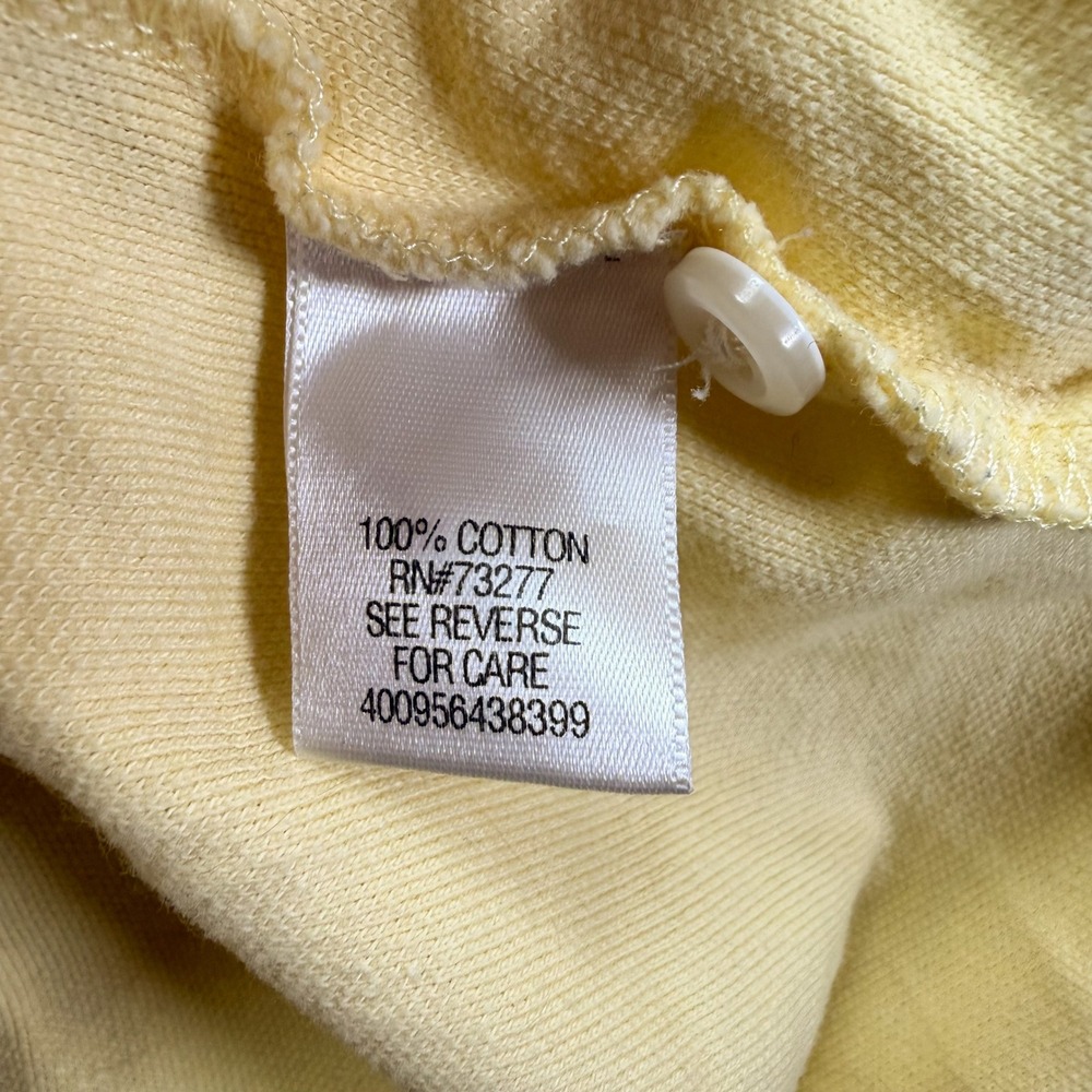 Croft & Barrow Mens Polo Shirt Regular Yellow Short Sleeve Cotton L - Picture 5 of 7
